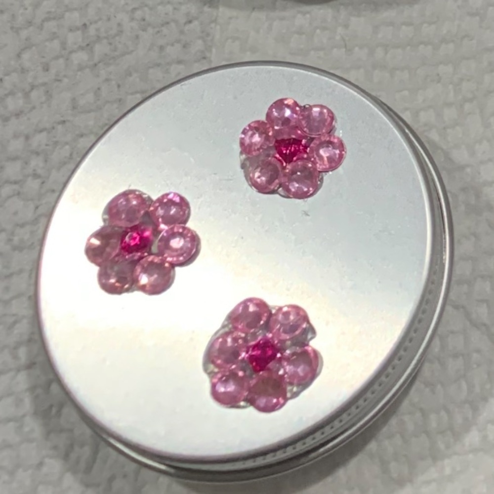 (2) Gem Embellished Round Tins - Picture 2 of 8